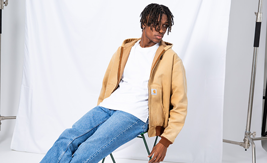 NY CLASSICS SPORTS Fleece Lined Jacket Yellow Nylon 90s Mens