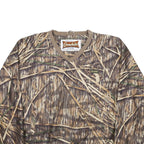 GAMEHIDE Womens Brown Camouflage Sweatshirt V-Neck L Hunting Wear