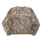 GAMEHIDE Womens Brown Camouflage Sweatshirt V-Neck L Hunting Wear