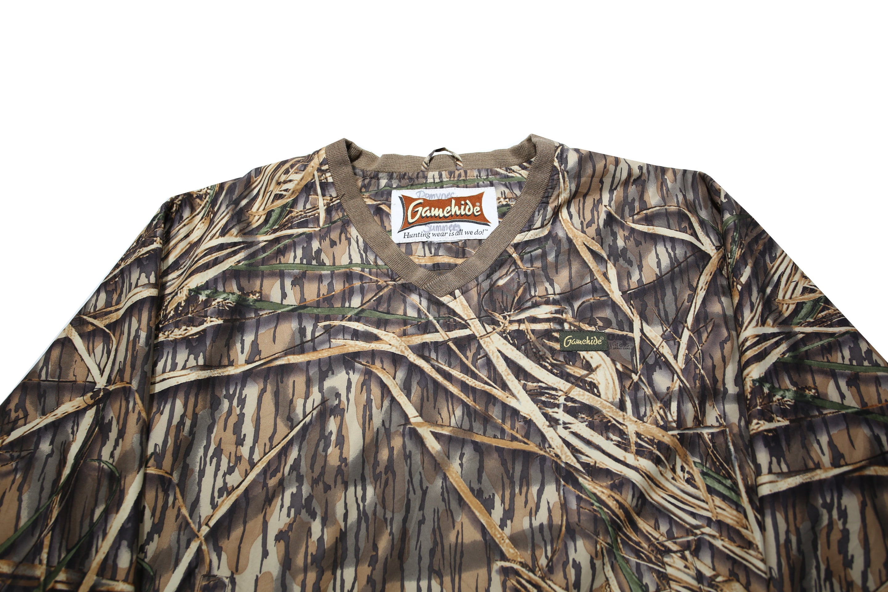 GAMEHIDE Womens Brown Camouflage Sweatshirt V-Neck L Hunting Wear