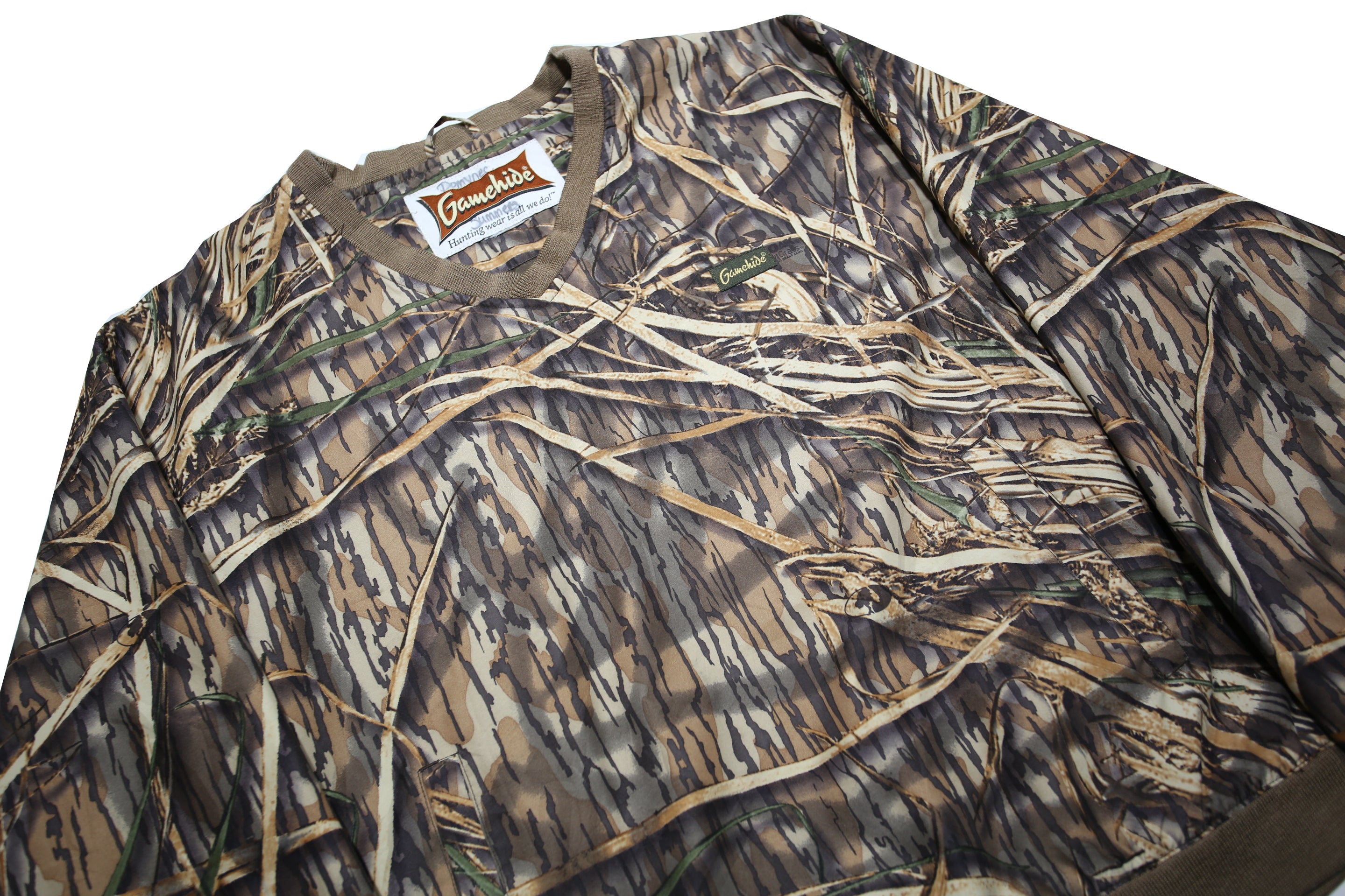 GAMEHIDE Womens Brown Camouflage Sweatshirt V-Neck L Hunting Wear
