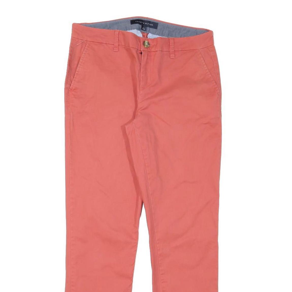 TOMMY HILFIGER Womens Cotton Blend Coral Slim Skinny Trousers W29 L28