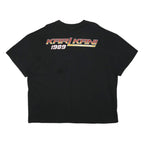KARL KANI Mens Black Graphic T-Shirt L Short Sleeve Crew Neck Streetwear Logo