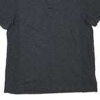 CALVIN KLEIN Mens Black Short Sleeve Plain Polo Shirt Cotton Blend M