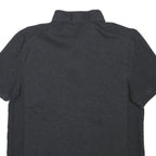 CALVIN KLEIN Mens Black Short Sleeve Plain Polo Shirt Cotton Blend M