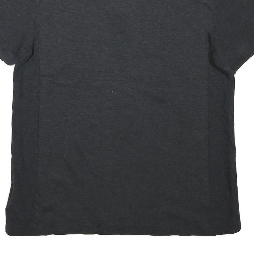 CALVIN KLEIN Mens Black Short Sleeve Plain Polo Shirt Cotton Blend M