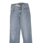 SUKO Womens Regular Fit Blue Denim Straight Leg Jeans W27 L30 Stylish