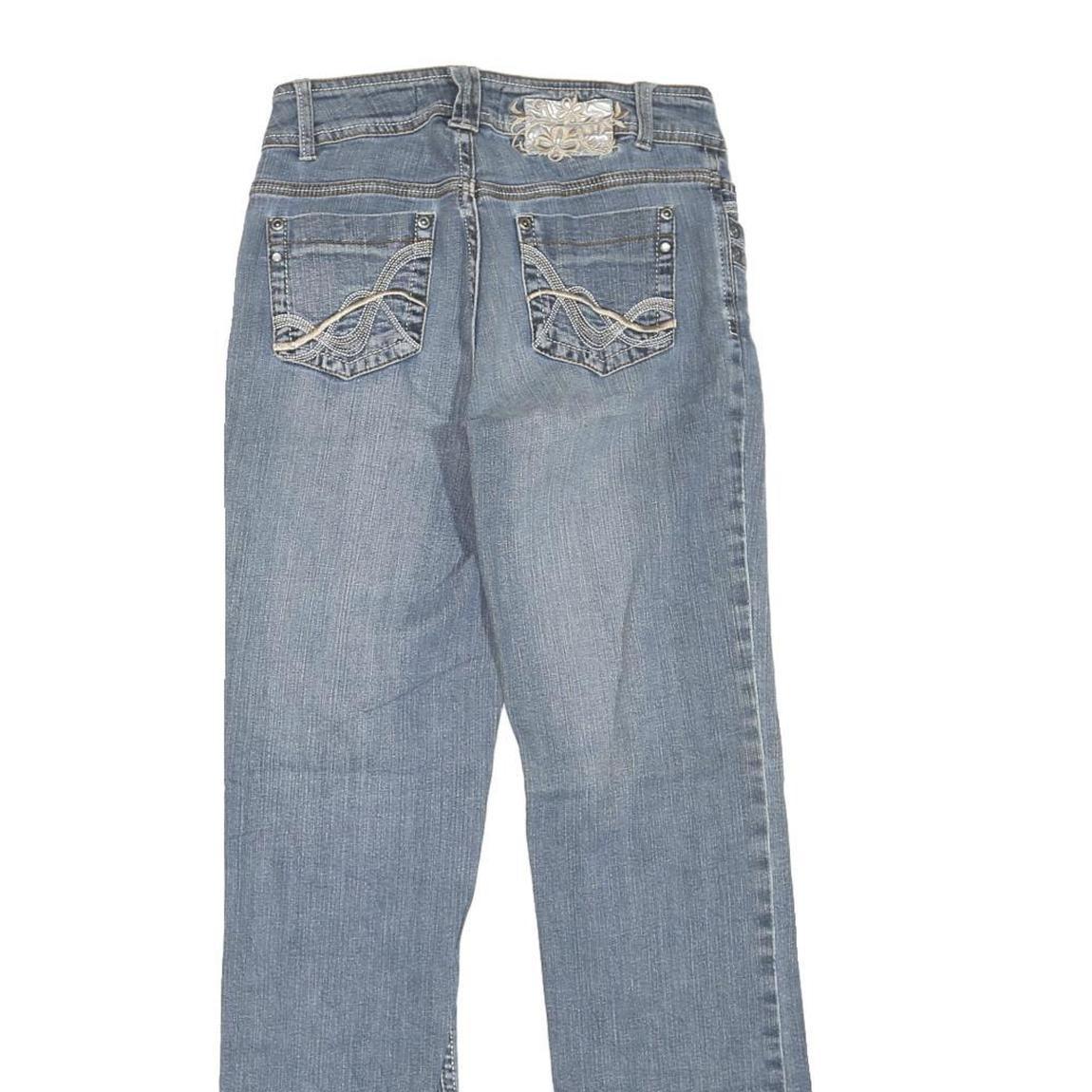 SUKO Womens Regular Fit Blue Denim Straight Leg Jeans W27 L30 Stylish