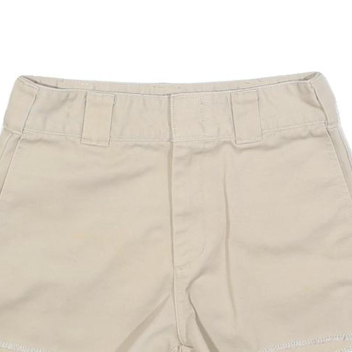 DICKIES Womens Shorts Beige Casual XS W24 Workwear Cotton Blend