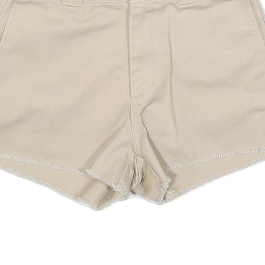 DICKIES Womens Shorts Beige Casual XS W24 Workwear Cotton Blend