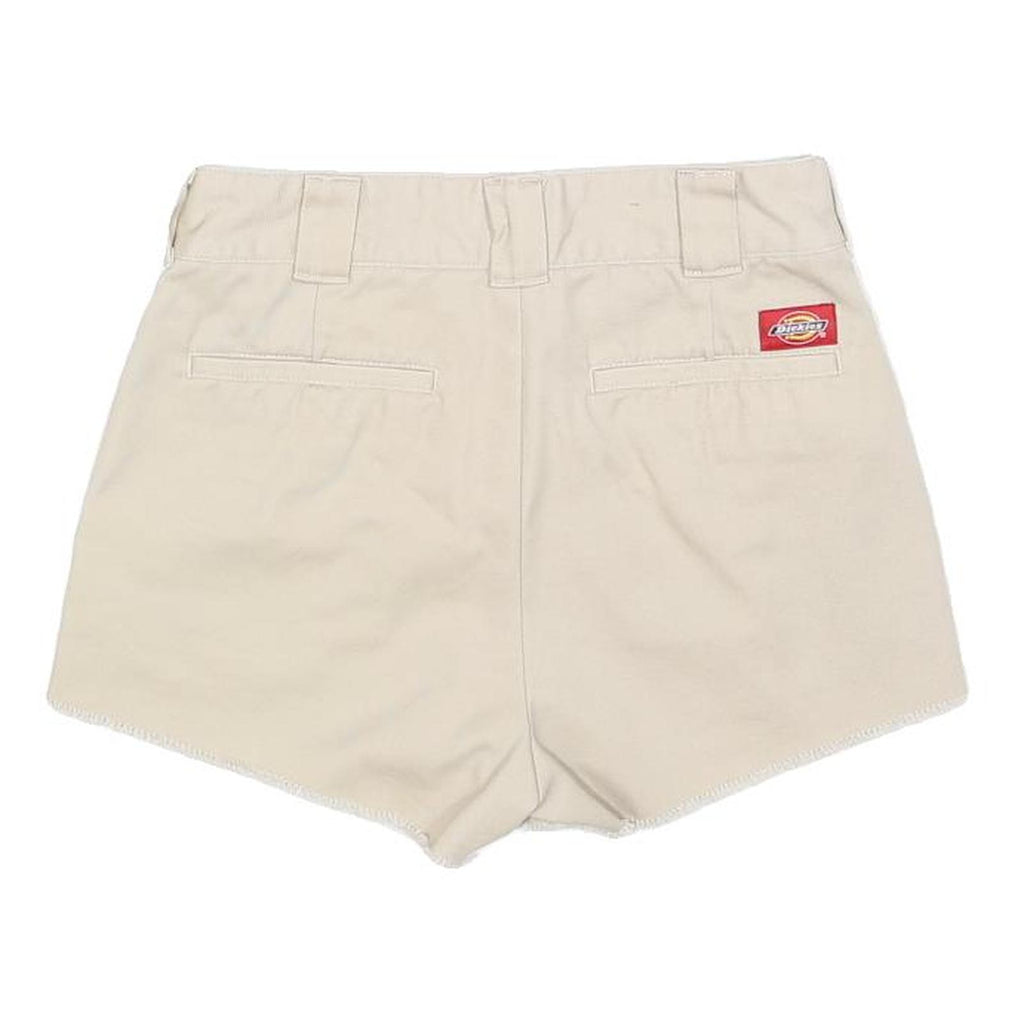 DICKIES Womens Shorts Beige Casual XS W24 Workwear Cotton Blend