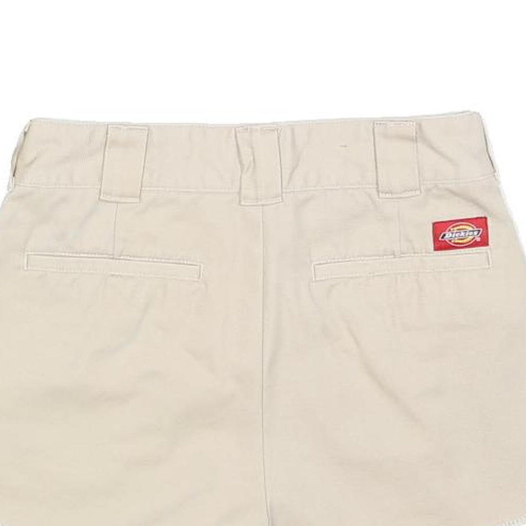 DICKIES Womens Shorts Beige Casual XS W24 Workwear Cotton Blend