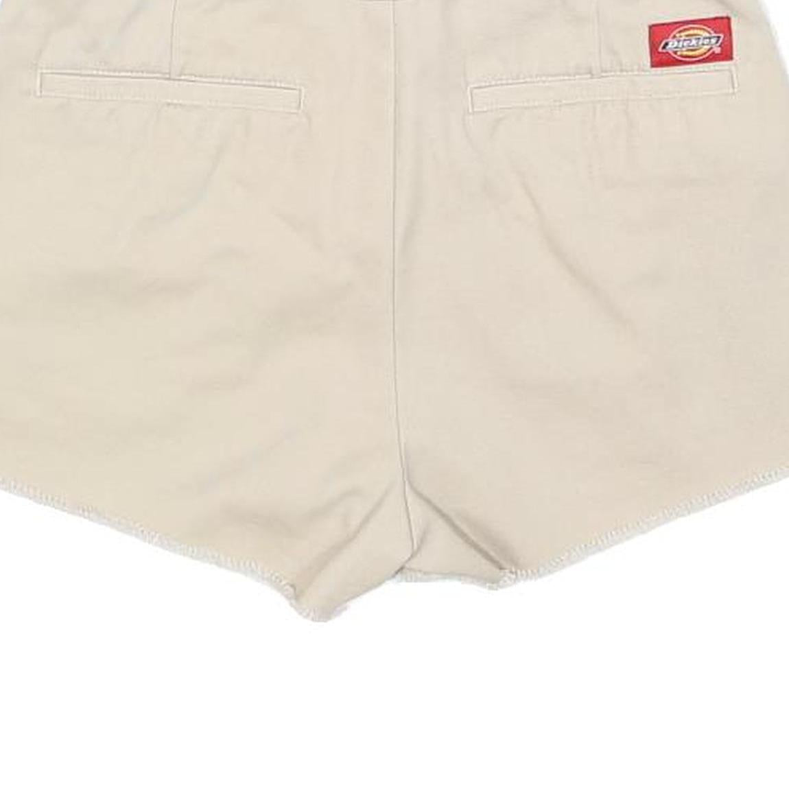 DICKIES Womens Shorts Beige Casual XS W24 Workwear Cotton Blend