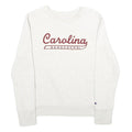 CHAMPION Mens White Carolina Gamecocks Crew Neck M Cotton Blend Sweatshirt