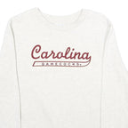 CHAMPION Mens White Carolina Gamecocks Crew Neck M Cotton Blend Sweatshirt