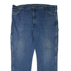 DICKIES Womens Jeans Blue Regular Straight W42 L32