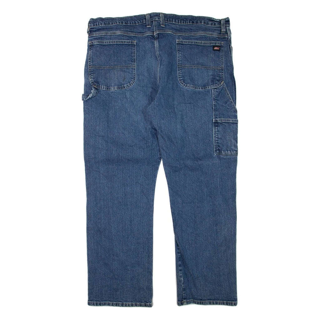 DICKIES Womens Jeans Blue Regular Straight W42 L32