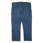 DICKIES Womens Jeans Blue Regular Straight W42 L32