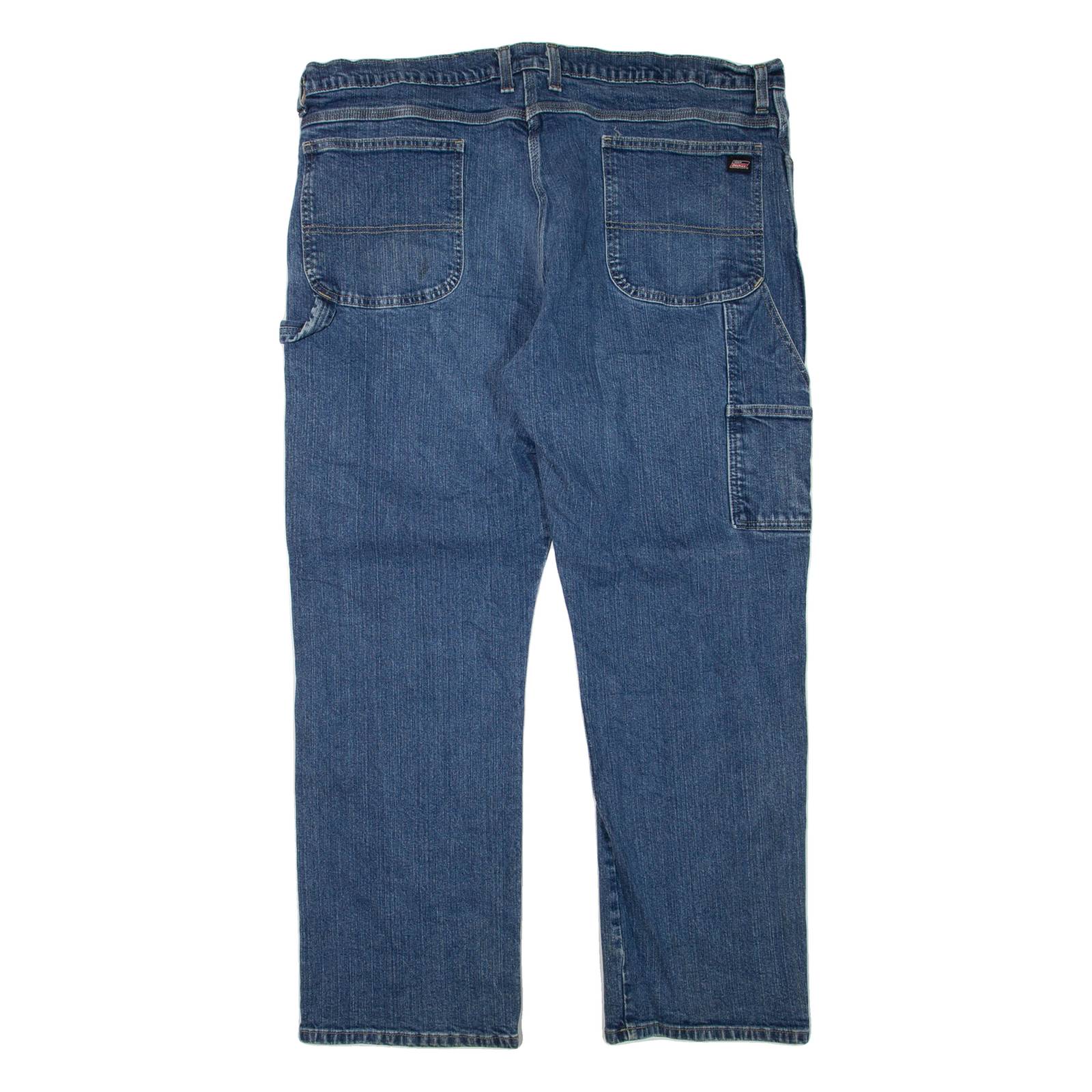 DICKIES Womens Jeans Blue Regular Straight W42 L32