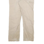 CARHARTT Mens Relaxed Beige Cotton Blend W32 L30 Workwear Trousers Zip Closure