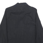 TOMMY HILFIGER Mens Black Cotton Blend Regular Fit M Shirt Button Collar Casual