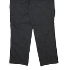 DICKIES Mens Black Regular Fit Straight Cargo Trousers W35 L29 Workwear