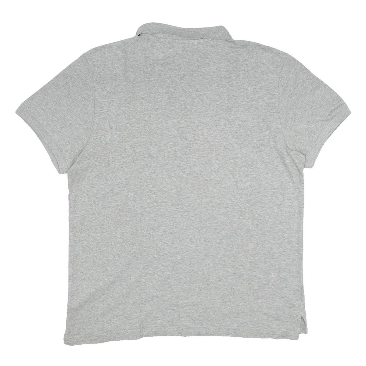 NIKE Mens Grey Polo Shirt L Short Sleeve Plain Cotton Casual Sports