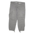 CARHARTT Mens Cotton Blend Grey Relaxed Cargo Trousers W40 L32 Workwear