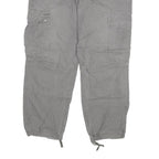 CARHARTT Mens Cotton Blend Grey Relaxed Cargo Trousers W40 L32 Workwear