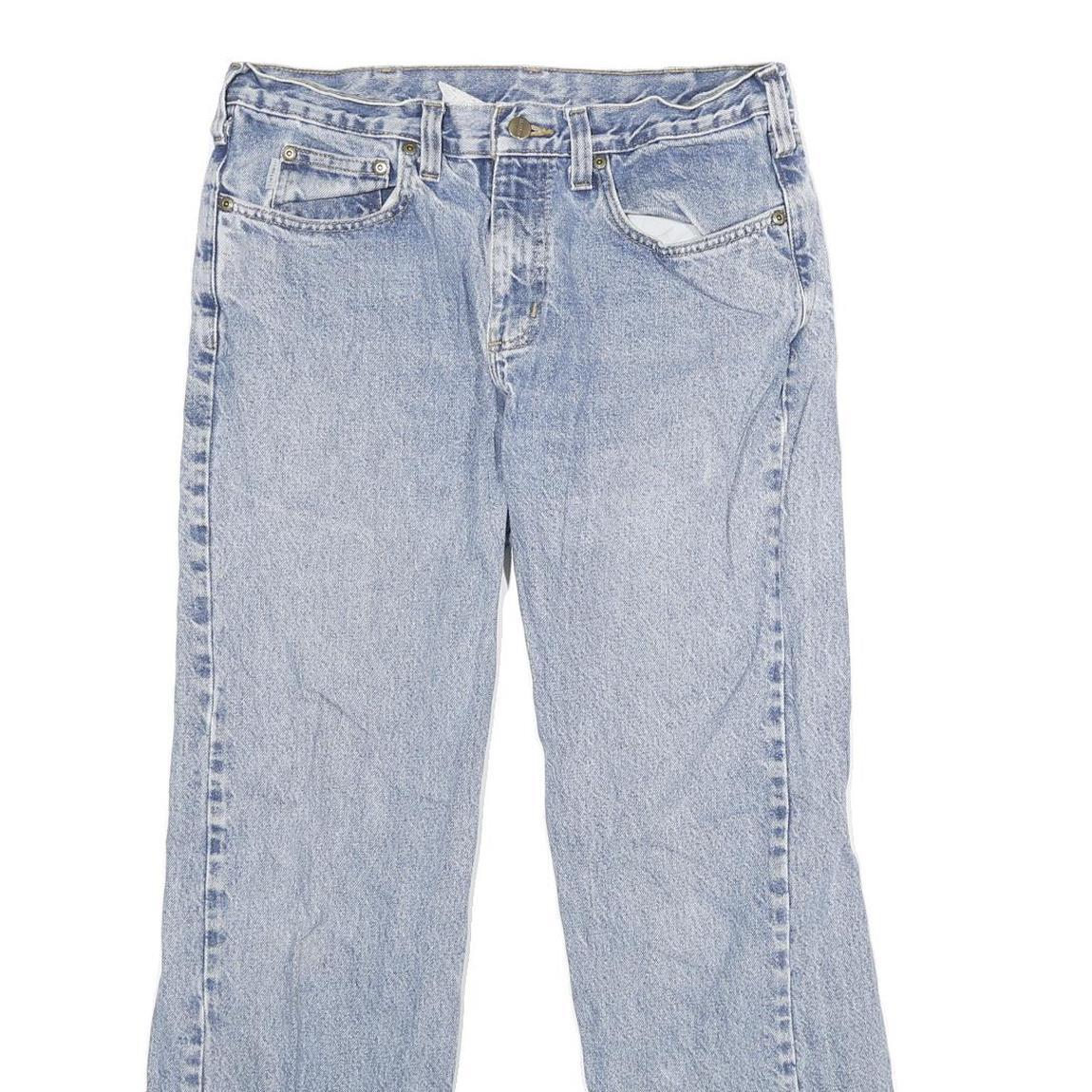 CARHARTT Mens Relaxed Blue Denim Jeans W33 L30 Classic Cotton Zip Casual