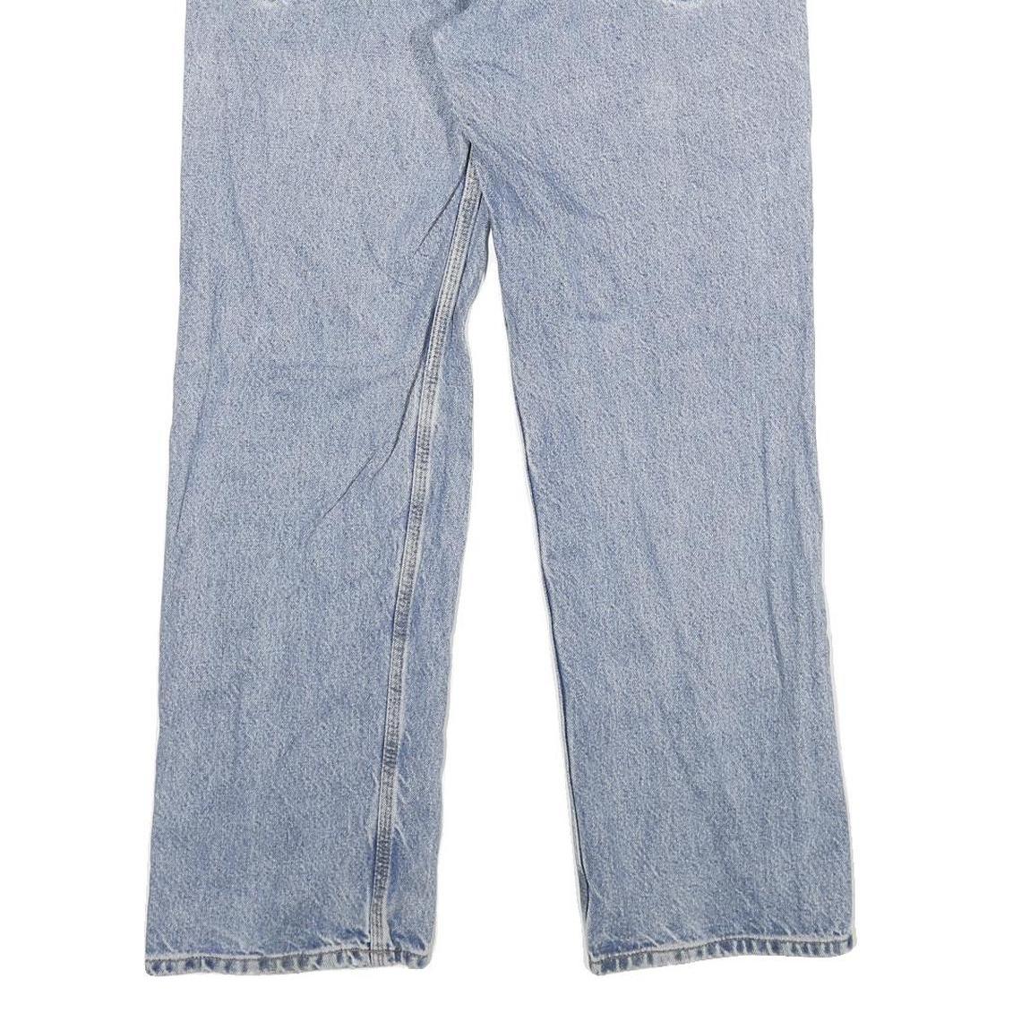 CARHARTT Mens Relaxed Blue Denim Jeans W33 L30 Classic Cotton Zip Casual