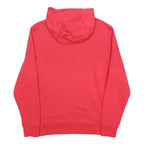 FILA Mens Red Pullover Long Sleeve Hoodie S Cotton Blend Drawstring Pocket