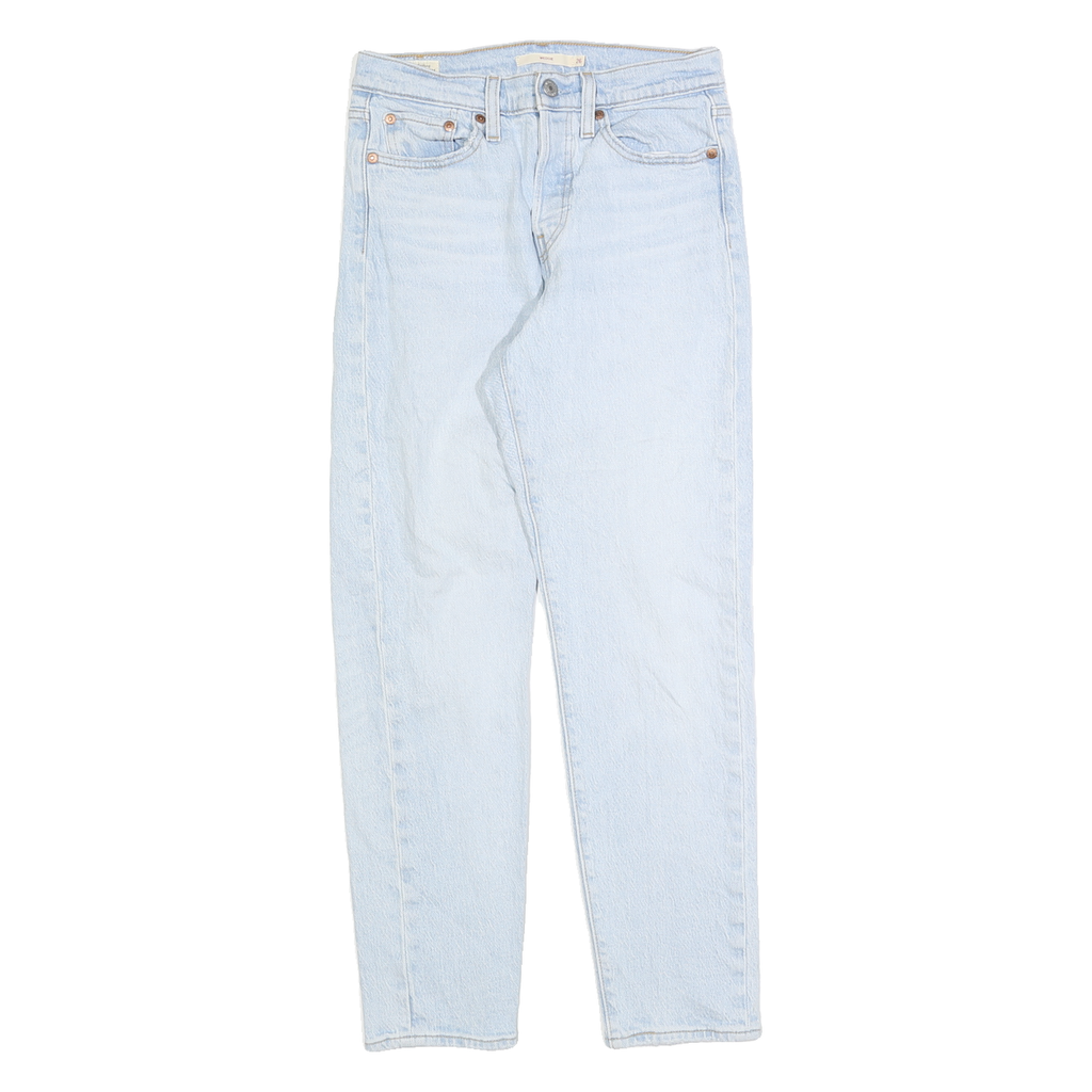 LEVI'S Womens Slim Light Blue Denim Cotton Jeans W26 L26 Classic Fit Button