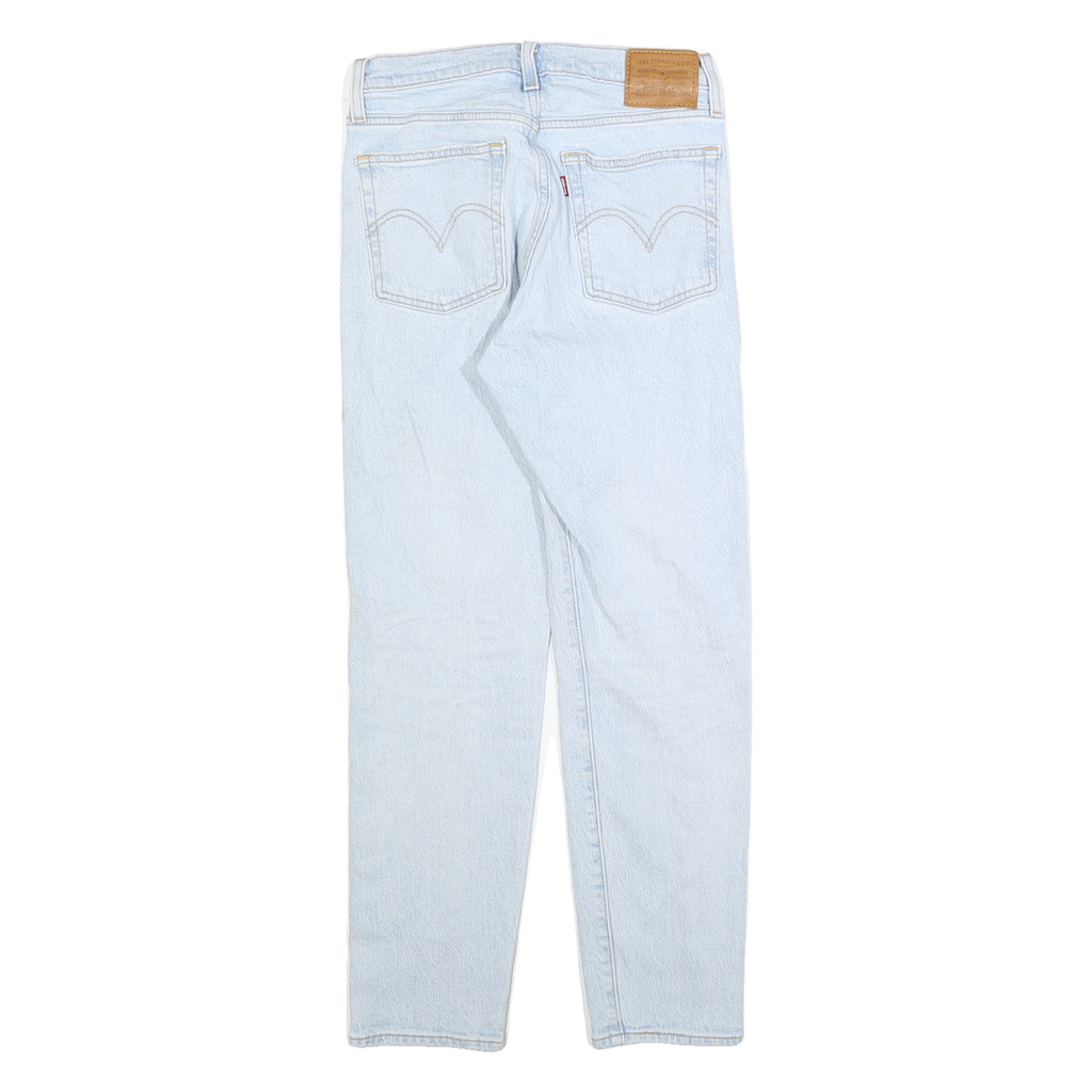 LEVI'S Womens Slim Light Blue Denim Cotton Jeans W26 L26 Classic Fit Button