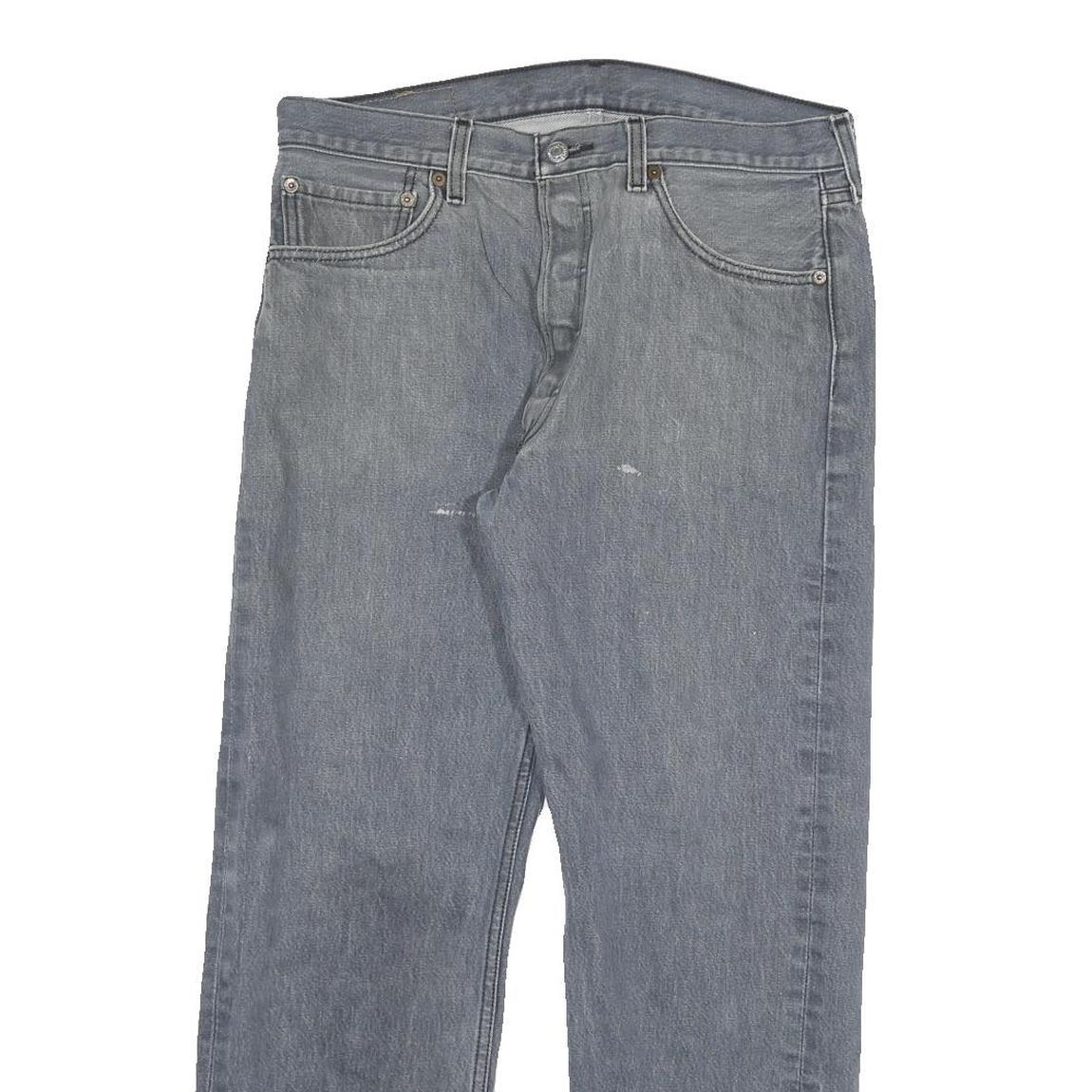 LEVI'S 501 Mens Jeans Blue Regular Straight Denim Fair W32 L27 Button Cotton