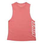 NIKE Womens Pink Sleeveless Crew Neck Graphic T-Shirt S Athletic Fit