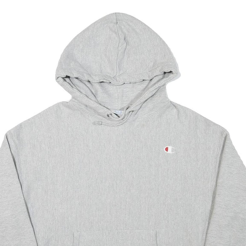 CHAMPION Womens Grey Hoodie XL Cotton Blend Pullover Casual Sweatshirt