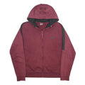 ARENA Mens Maroon & Black Zip Up Hoodie S Cotton Blend Casual Sportswear