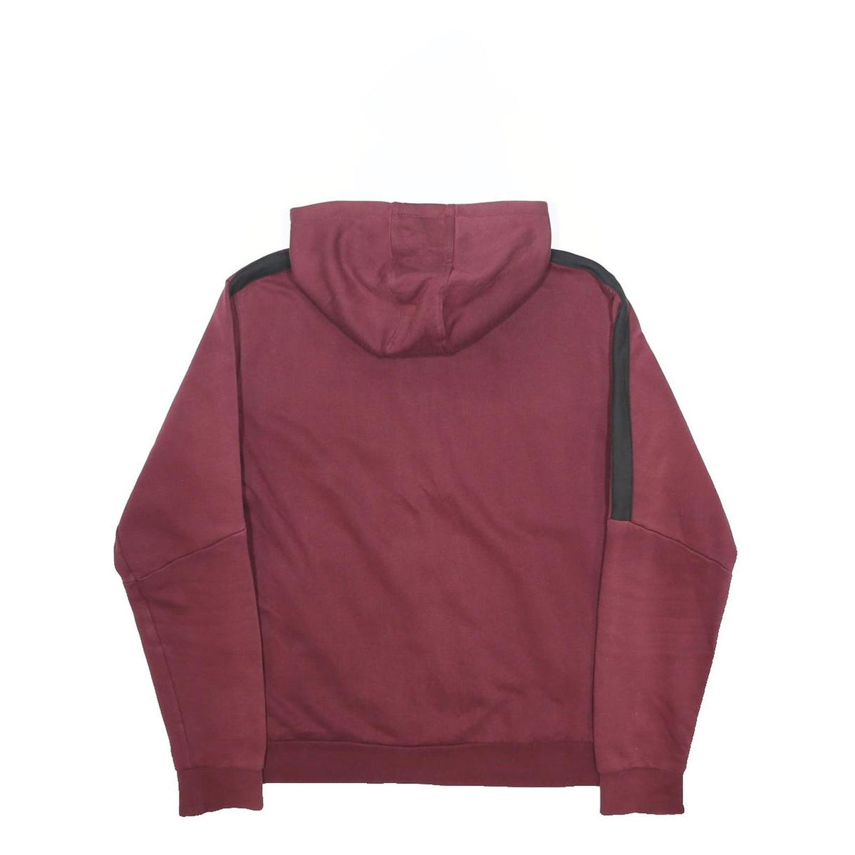 ARENA Mens Maroon & Black Zip Up Hoodie S Cotton Blend Casual Sportswear