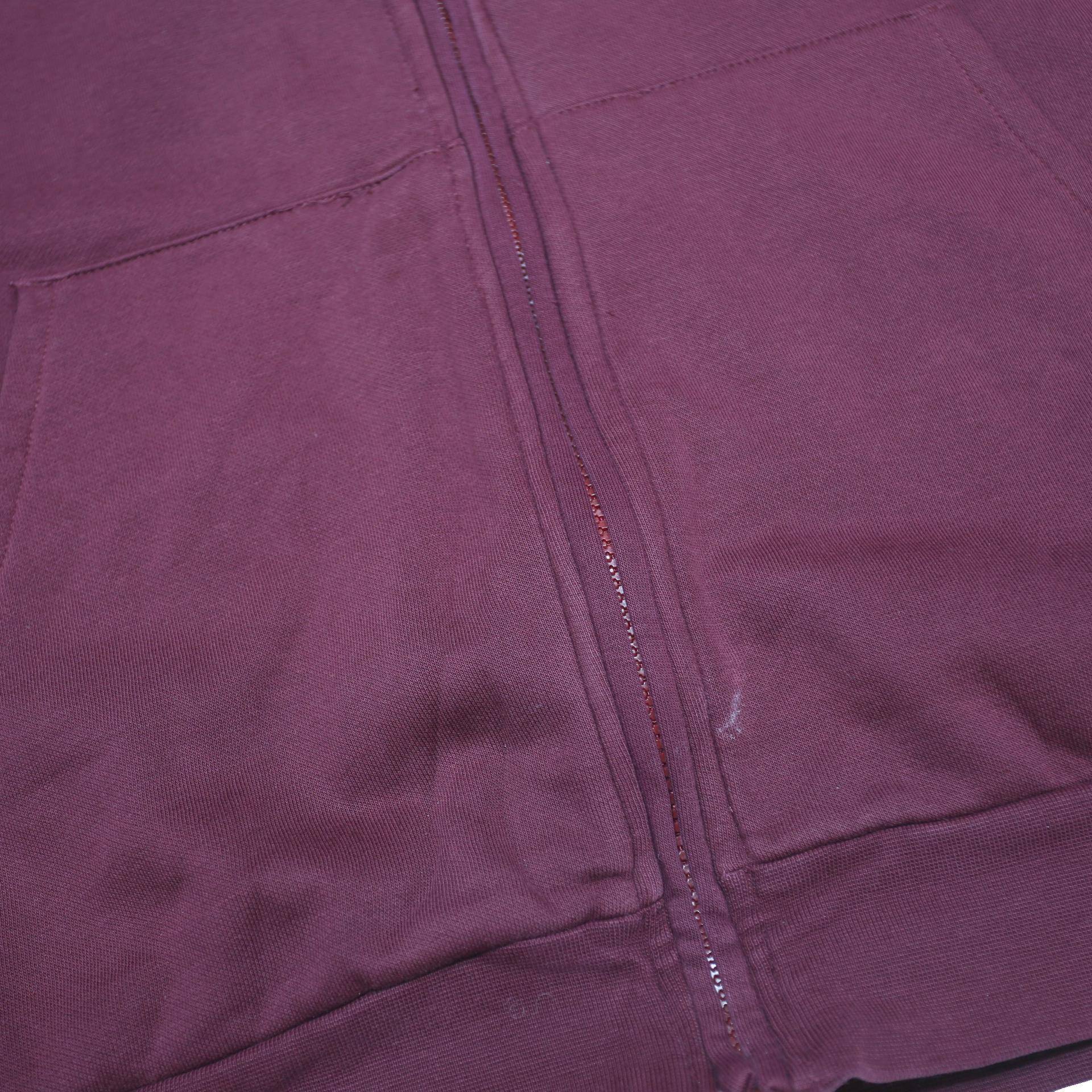 ARENA Mens Maroon & Black Zip Up Hoodie S Cotton Blend Casual Sportswear