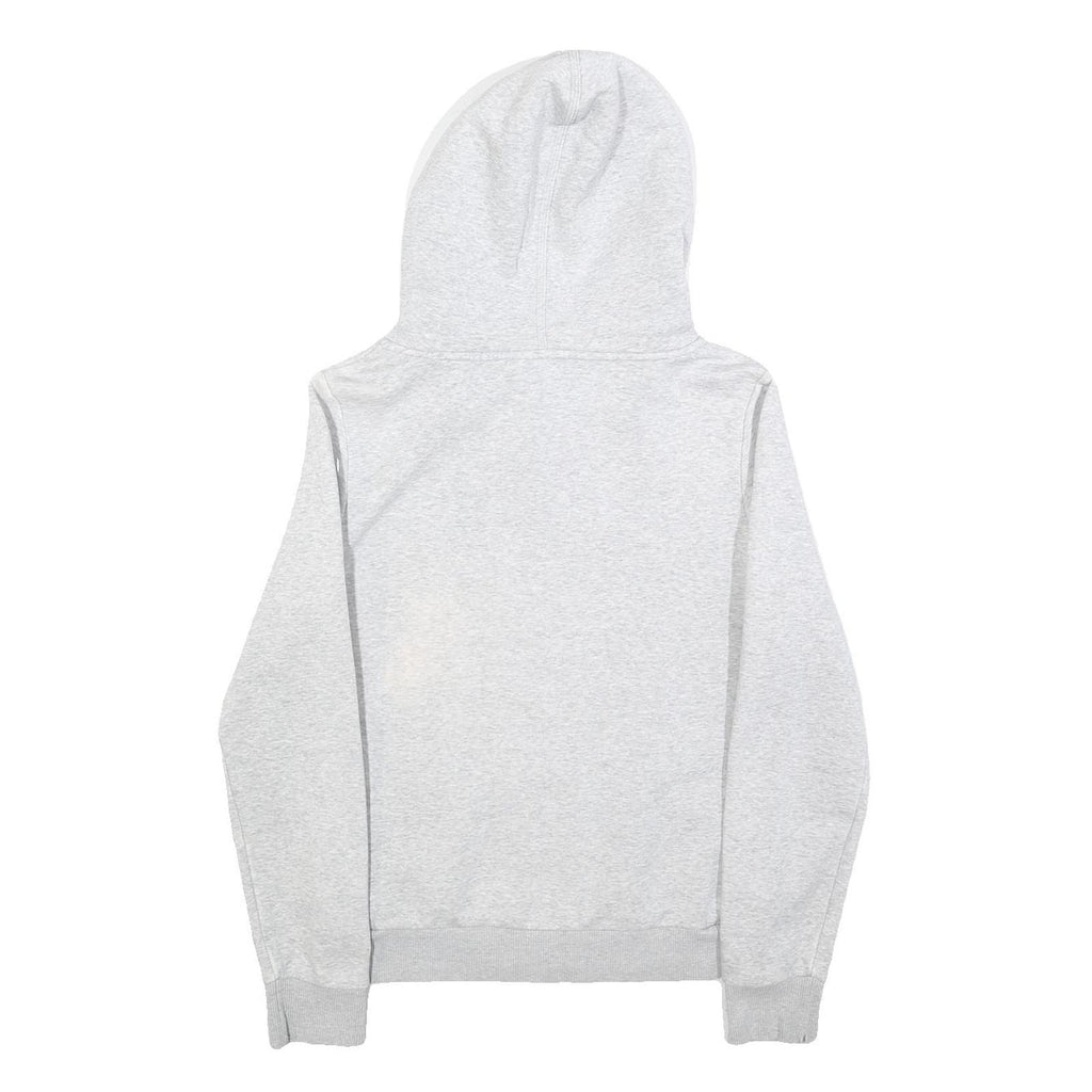 PUMA Womens Grey Hoodie UK 12 Cotton Blend Full Zip Sherpa Lined Sweatshirt