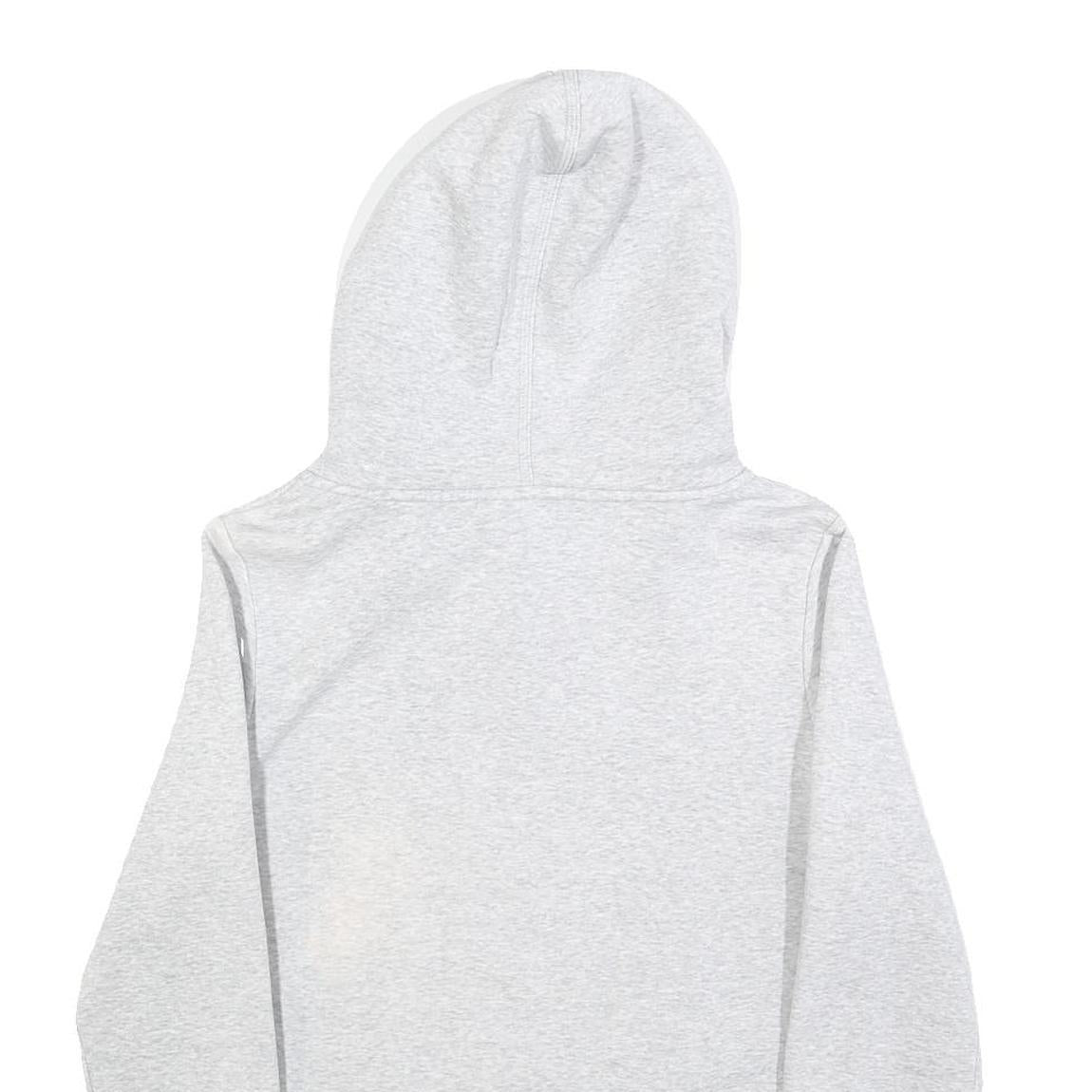 PUMA Womens Grey Hoodie UK 12 Cotton Blend Full Zip Sherpa Lined Sweatshirt