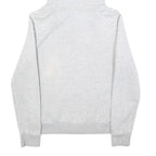 PUMA Womens Grey Hoodie UK 12 Cotton Blend Full Zip Sherpa Lined Sweatshirt