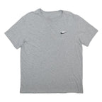 NIKE Mens Grey Grey Logo Graphic T-Shirt M Short Sleeve Crew Neck Casual