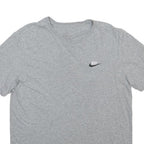 NIKE Mens Grey Grey Logo Graphic T-Shirt M Short Sleeve Crew Neck Casual