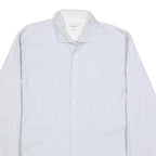 TED BAKER Mens Blue Long Sleeve Shirt L Cotton Office Formal Smart Casual