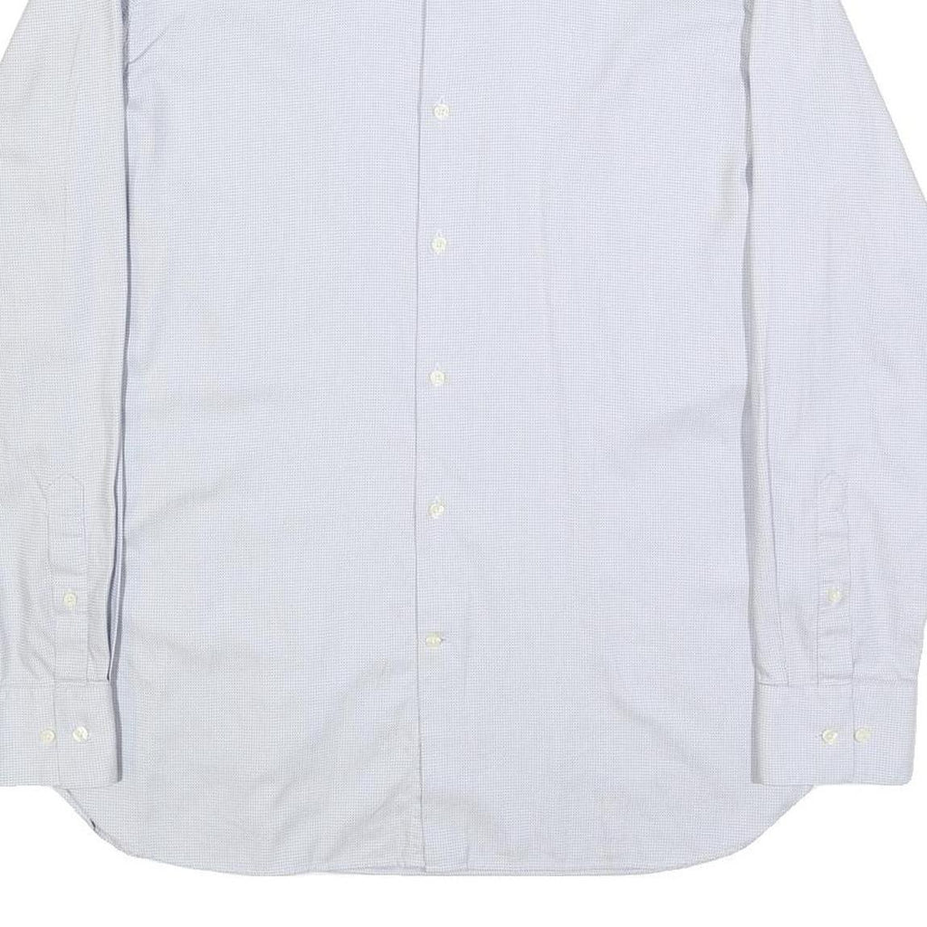 TED BAKER Mens Blue Long Sleeve Shirt L Cotton Office Formal Smart Casual