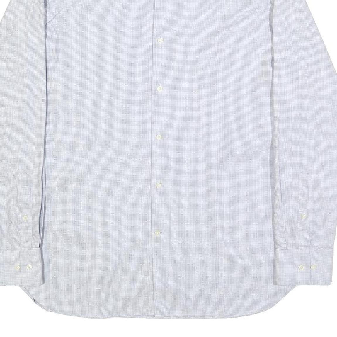 TED BAKER Mens Blue Long Sleeve Shirt L Cotton Office Formal Smart Casual