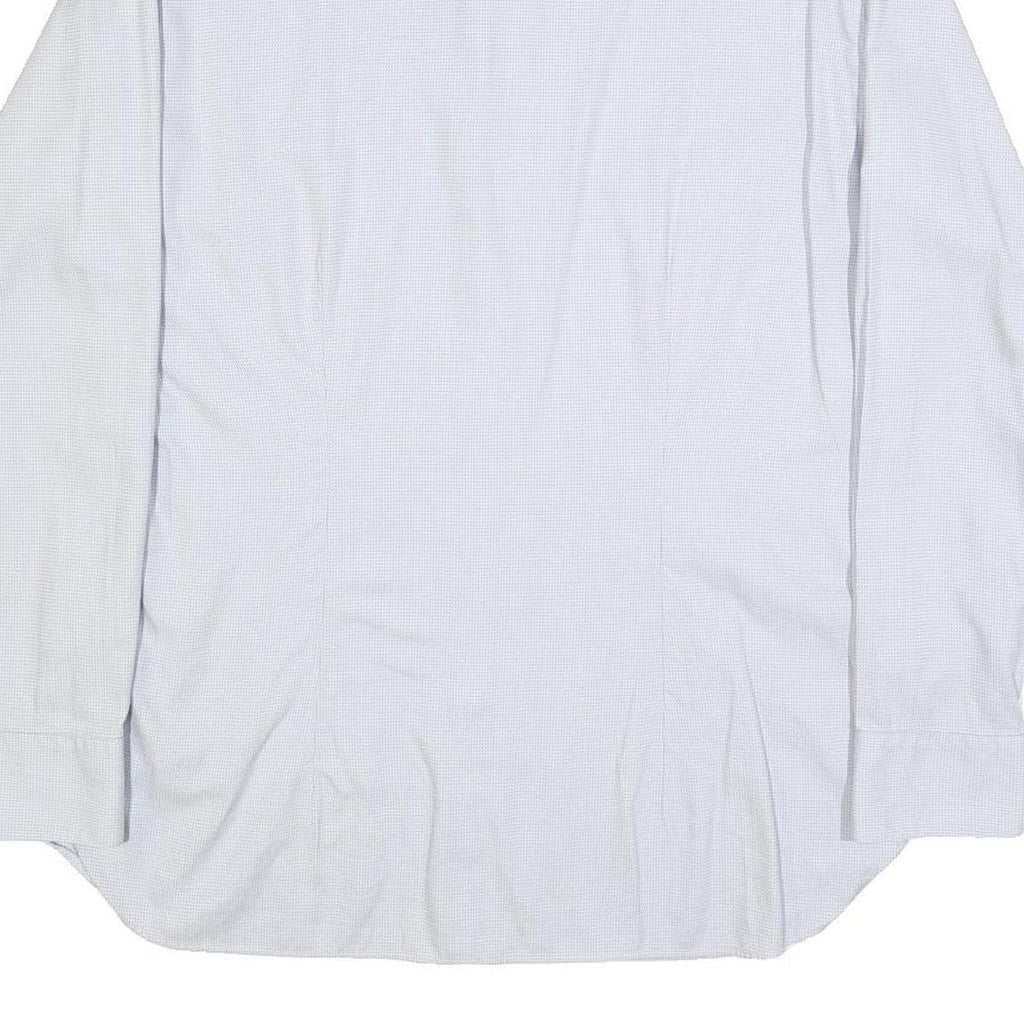 TED BAKER Mens Blue Long Sleeve Shirt L Cotton Office Formal Smart Casual