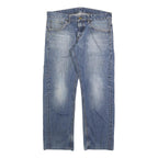CARHARTT Mens Regular Fit Blue Denim Jeans W36 L30 Classic Cotton Blend Zip